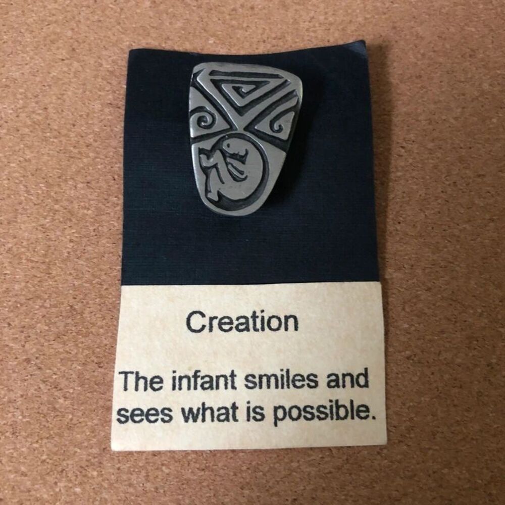 Urban Fetishes Creation Pewter Brooch Pin